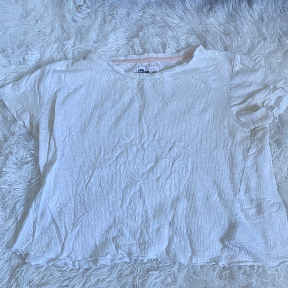 Epic Threads White Textured Top